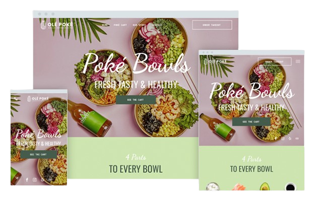 Poke Restaurant websites