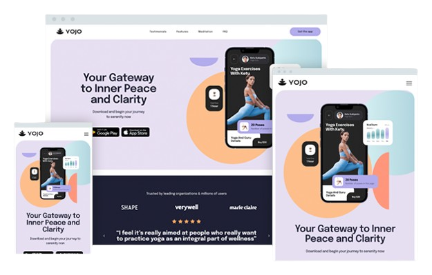 App Landing websites