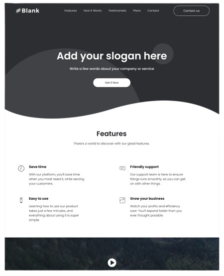 blank one page