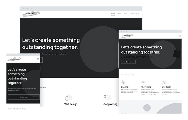 blank agency websites