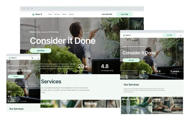 cleaning service websites